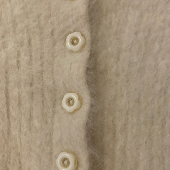 Wool blend cream cardigan - Picture 3 of 3